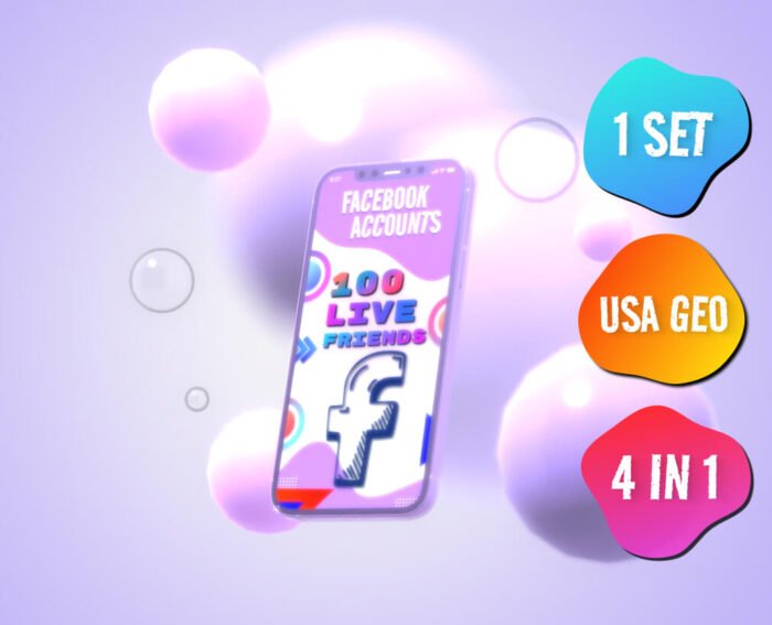 1 American Aged Facebook account with 100 live friends without bots + Verified email included + Unlimited clean proxy server + Cookies for safe import into anti-detect browser 1 American Aged Facebook account with 100 live friends without bots + Verified email included + Unlimited clean proxy server + Cookies for safe import into anti-detect browser